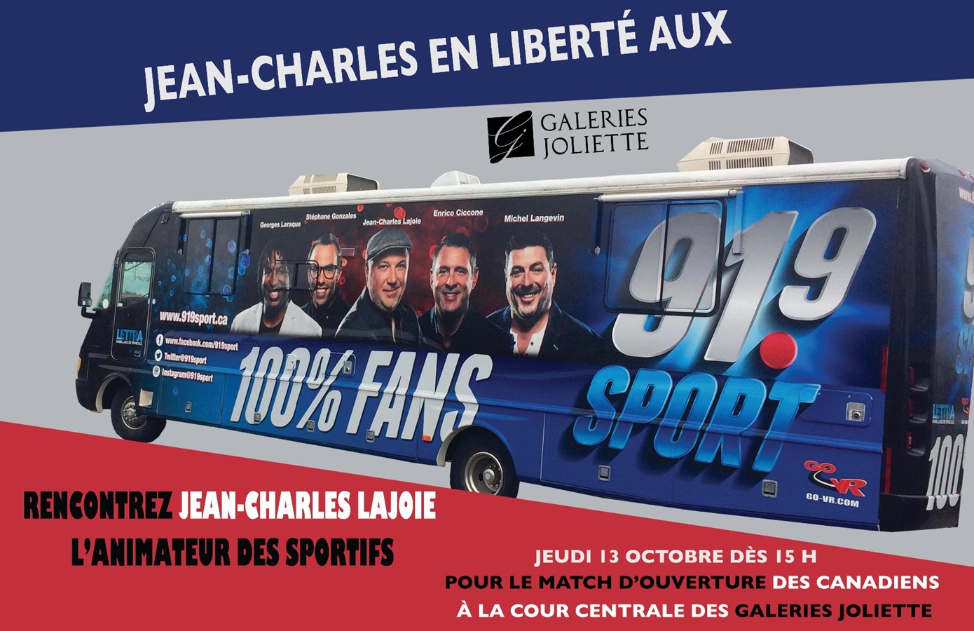 L'émission Jean-Charles en liberté aux Galeries Joliette - Le Journal de Joliette