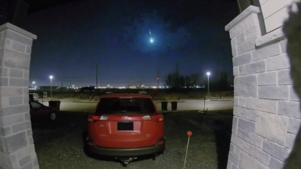Un météore filmé lundi dernier dans le ciel du Québec