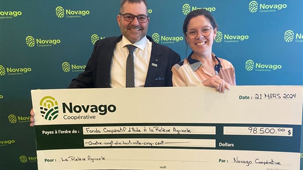 Novago coopérative remet plus de 98 000$ à la relève agricole