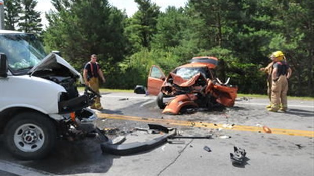 Vidéo : Deux blessés à Saint-Charles-Borromée
