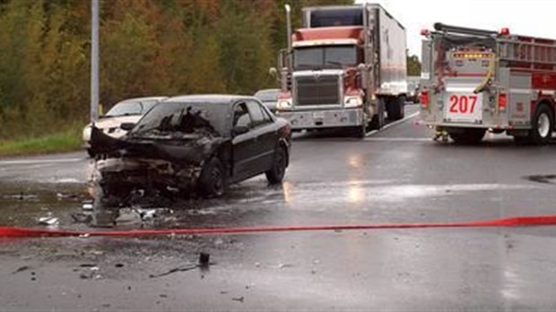 Accident avec blessés à Crabtree