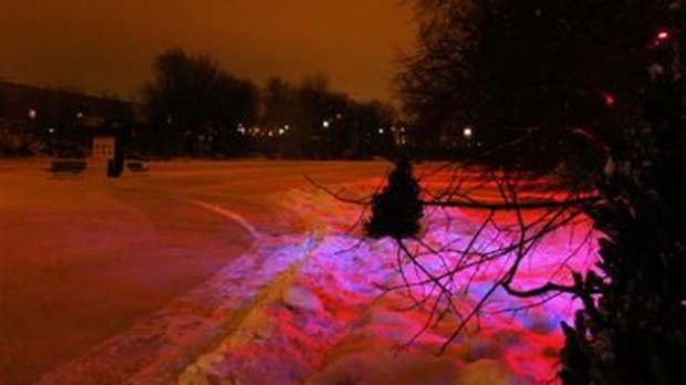 Des lumières sur la piste cyclable