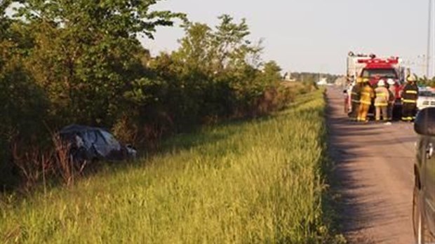 Perte de contrôle sur la route 158