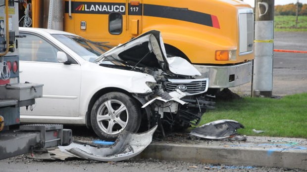 Accident grave sur la 158