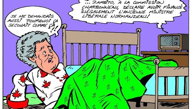 Caricature du 17 octobre du Journal de Joliette