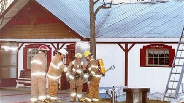 Début d'incendie à la cabane à sucre Alcide Parent