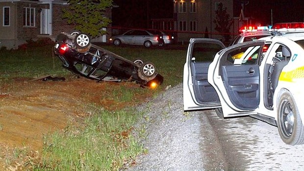 Poursuite policière à Saint-Félix-de-Valois