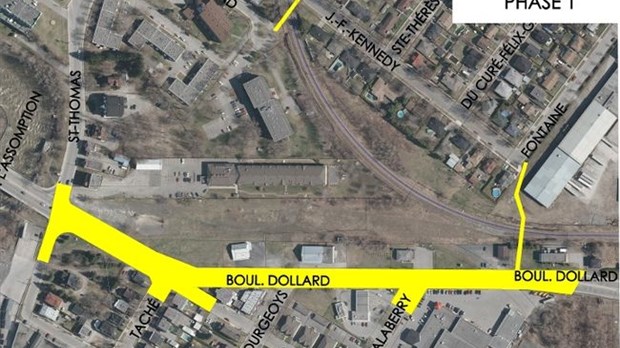 10 M$ de travaux pour le boulevard Dollard