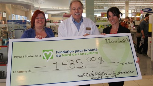 Pharmaprix remet 1485 $ à la fondation pour la santé des femmes!