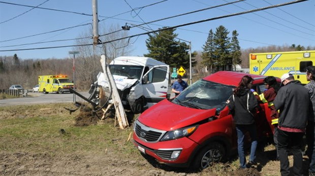 Accident à Rawdon