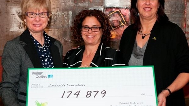 Le Comité Entraide remet 174 879 $ à Centraide Lanaudière