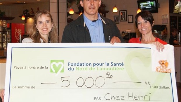 Le restaurant Chez Henri remet 5 000 $