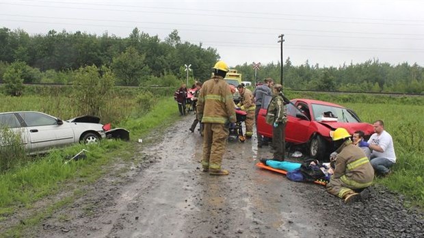 Collision frontale à Saint-Thomas