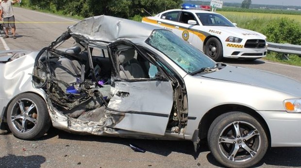 Une violente collision fait deux blessés