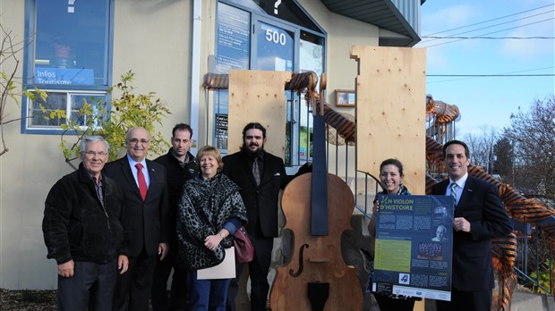 L'inauguration d'«Un violon d'histoire», à Joliette