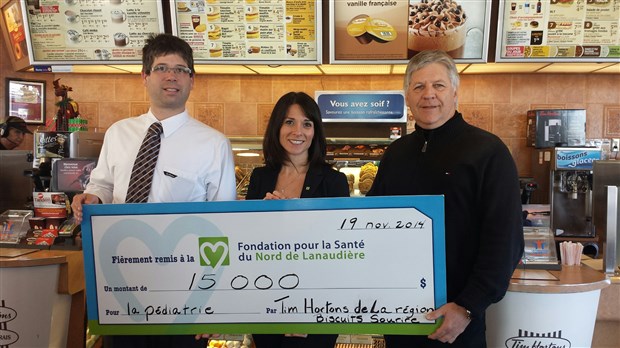 Tim Horton offre 15 000 sourires aux enfants du CHRDL
