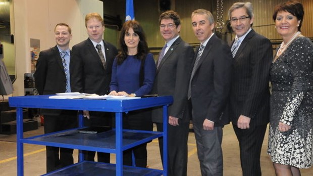 Les sept candidats péquistes visitent Joliette