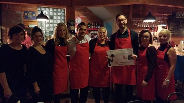 L’activité « Serveur d’un soir » a permis d’amasser 3200 $ pour Centraide Lanaudière!