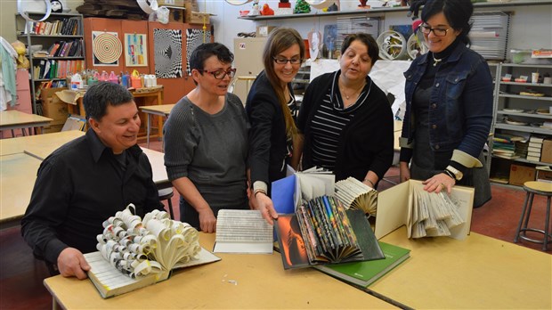 L’artiste Hélène Blondin participe au projet Polyval’art à Pierre-de-Lestage