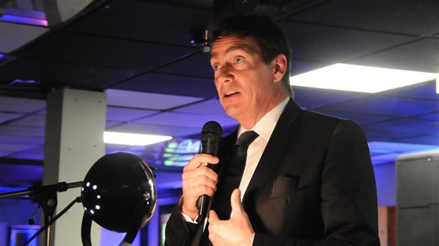 Pierre-Karl Péladeau était de passage de passage à Joliette
