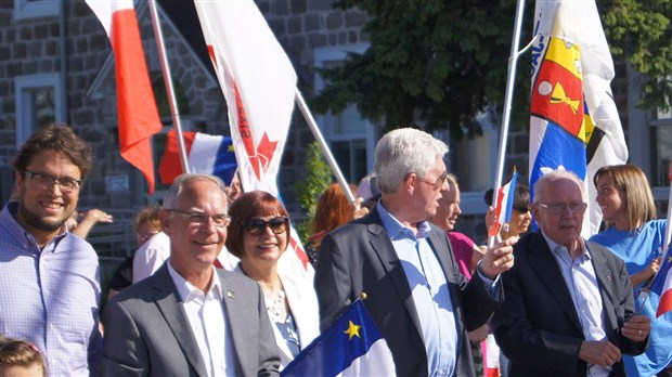 Gilles Duceppe de passage au Festival de la Nouvelle-Acadie