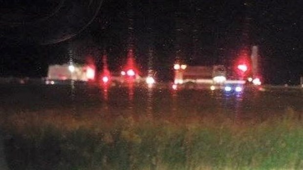 Déversement de produits chimiques sur l’autoroute 40 à Berthierville