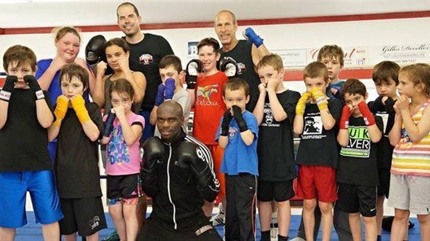 De la grande visite au club de boxe Michel Morin