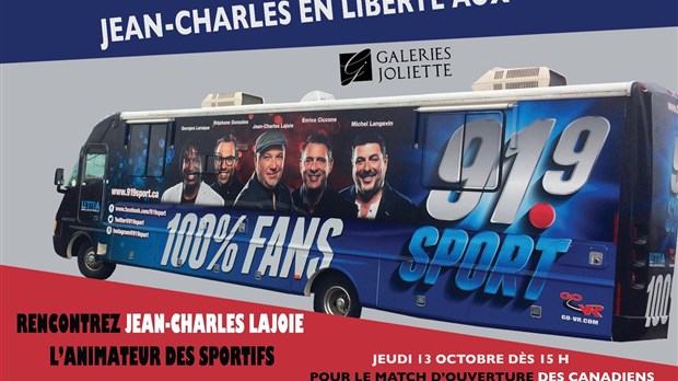 L'émission Jean-Charles en liberté aux Galeries Joliette