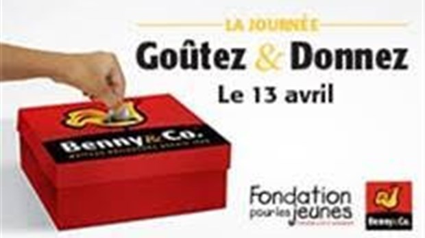La Journée Goûtez&Donnez de la Fondation Benny&Co.aura lieu le 13 avril