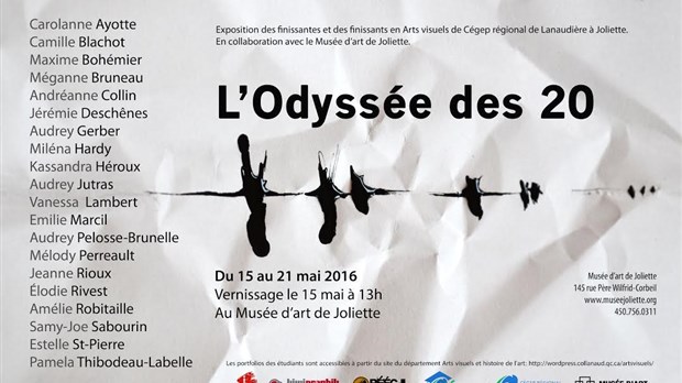 Le Cégep régional de Lanaudière à Joliette et le Musée d'art de Joliette présentent L’Odyssée des 20