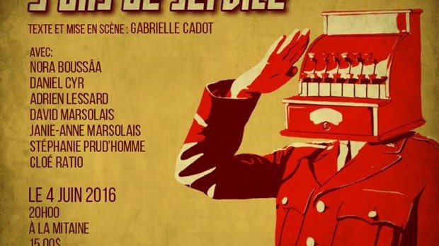 Le Théâtre Sans Nombre présente la pièce « 3 ans de service » à la Mitaine