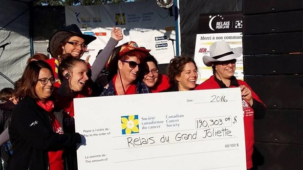 Le Relais pour la vie amasse plus de 190 00$ dans le grand Joliette.