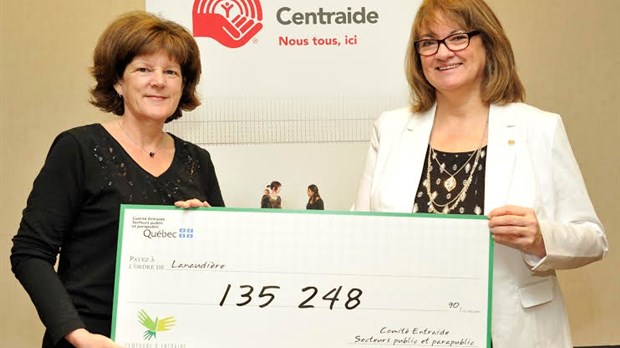 Le Comité Entraide remet 135 248 $ à Centraide Lanaudière