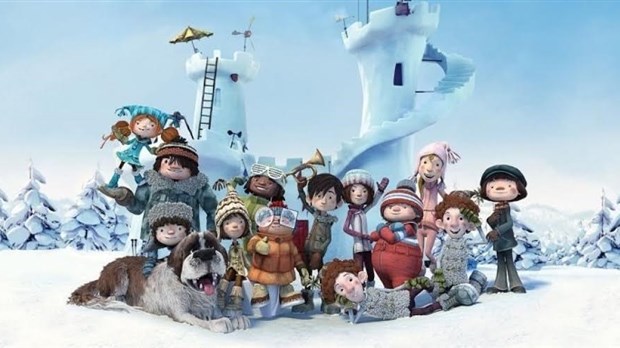 Projection du film La Guerre des tuques 3D dans les jardins de la Maison Antoine-Lacombe