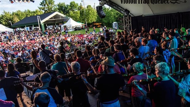 Plus de 100 musiciens du Camp violon trad du Québec en concert au Festival Mémoire et Racines