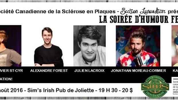 Une soirée d'humour pour la sclérose en plaques à Joliette