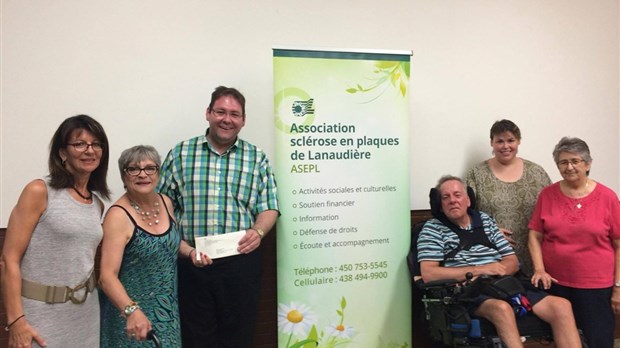 Une aide financière à l'Association sclérose en plaques de Lanaudière
