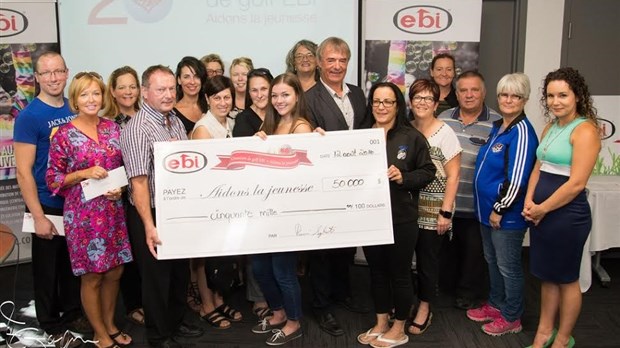 L’Omnium de golf EBI remet 50 000 $ aux organismes jeunesse de Berthier