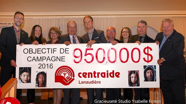 Un objectif de près de 1M $ pour la campagne 2016 de Centraide