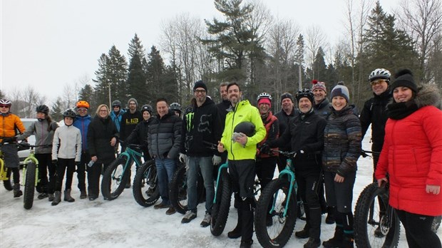 Inauguration du sentier de « fat bike » à  Saint-Ambroise-de-Kildare