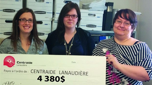 Compo Recycle remet fièrement un don de 4 380 $ à Centraide Lanaudière