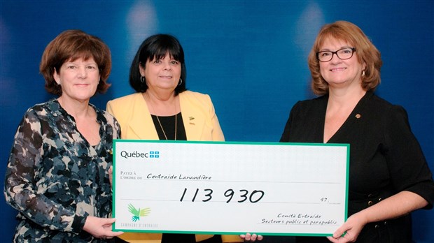 Centraide Lanaudière reçoit 113 930$ de la Campagne Entraide - Gouvernement du Québec