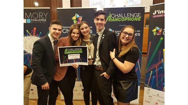 Quatre étudiants font rayonner le Québec en remportant un prix dans le cadre d’une compétition entrepreneuriale en France