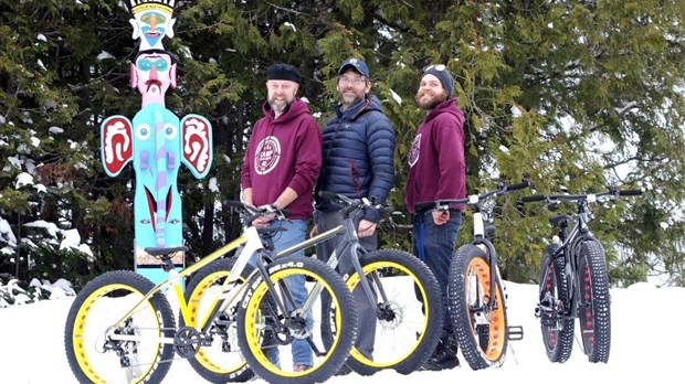 Nouveaux sentiers de fatbike au Camp De-La-Salle