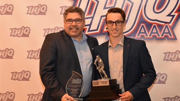 Anthony Morin choisi la recrue offensive de l'année