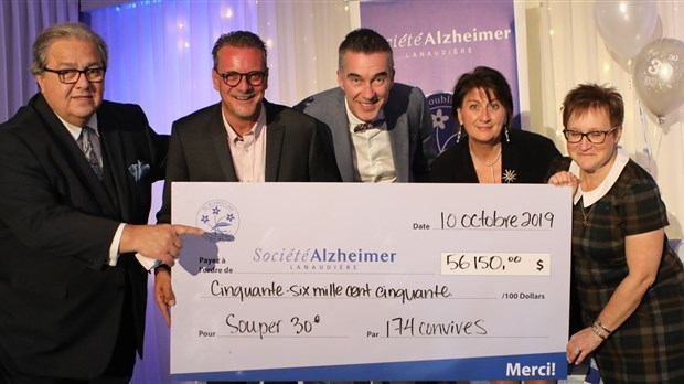 11e édition du Souper spectacle de la Société Alzheimer de Lanaudière : des recettes record
