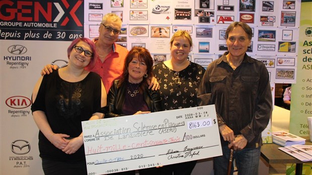 Collecte de fonds record de 8 163 $ pour la sclérose en plaques dans Lanaudière 