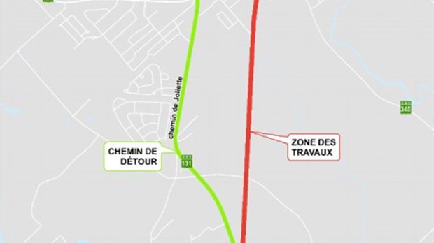 Des travaux routiers commencent dès demain à Saint-Félix-de-Valois