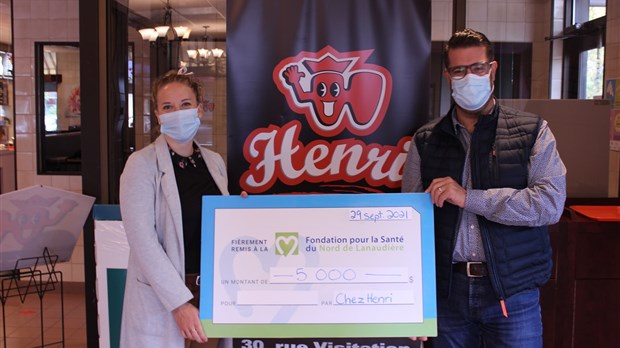 Le Restaurant Chez Henry généreux dans sa communauté
