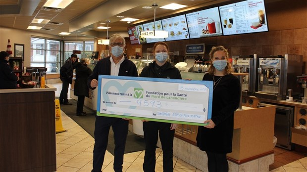 9 593 $ dollars seront versés à la Fondation pour la Santé du Nord de Lanaudière